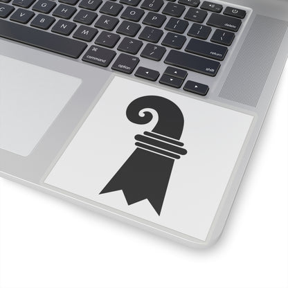 Flag of Canton of Basel Switzerland - STICKER Vinyl Kiss-Cut Decal