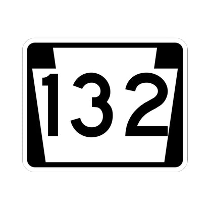PA-132 (Pennsylvania) (Road Sign) STICKER Vinyl Kiss-Cut Decal