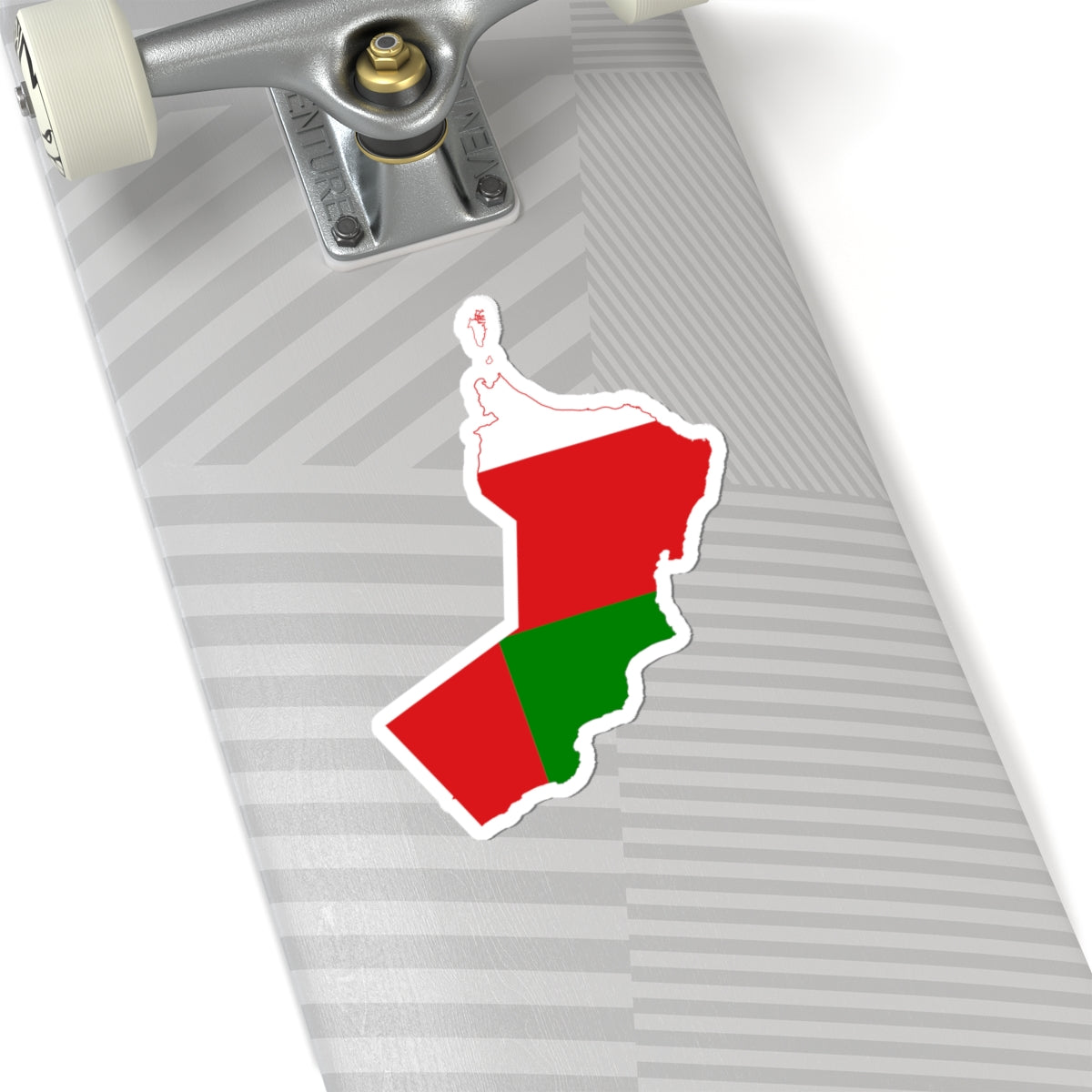 Flag map of Oman (Oman) STICKER Vinyl Kiss-Cut Decal