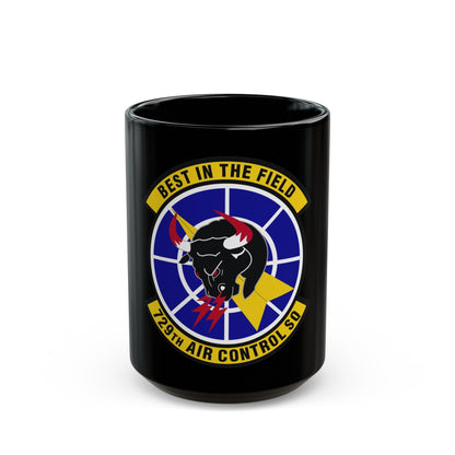 729 Air Control Squadron ACC (U.S. Air Force) Black Coffee Mug-15oz-The Sticker Space