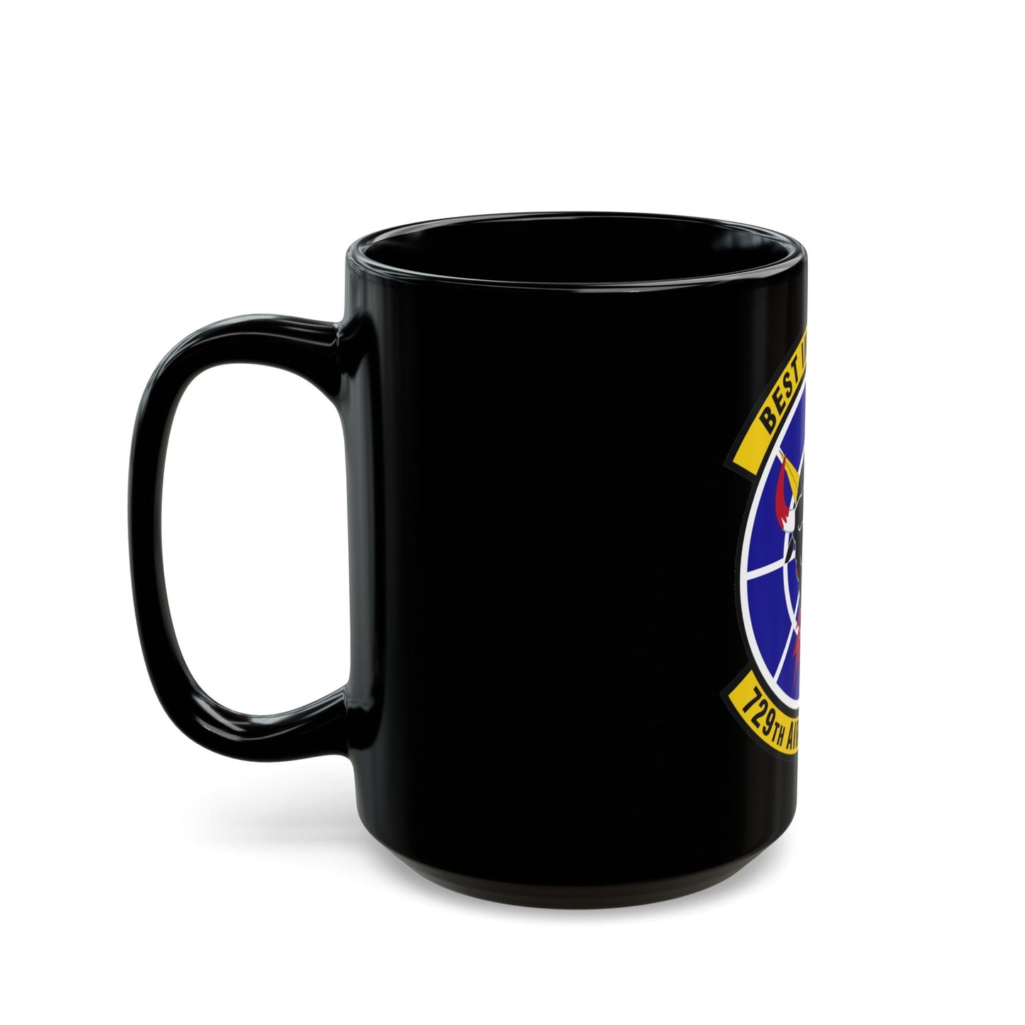 729 Air Control Squadron ACC (U.S. Air Force) Black Coffee Mug-The Sticker Space