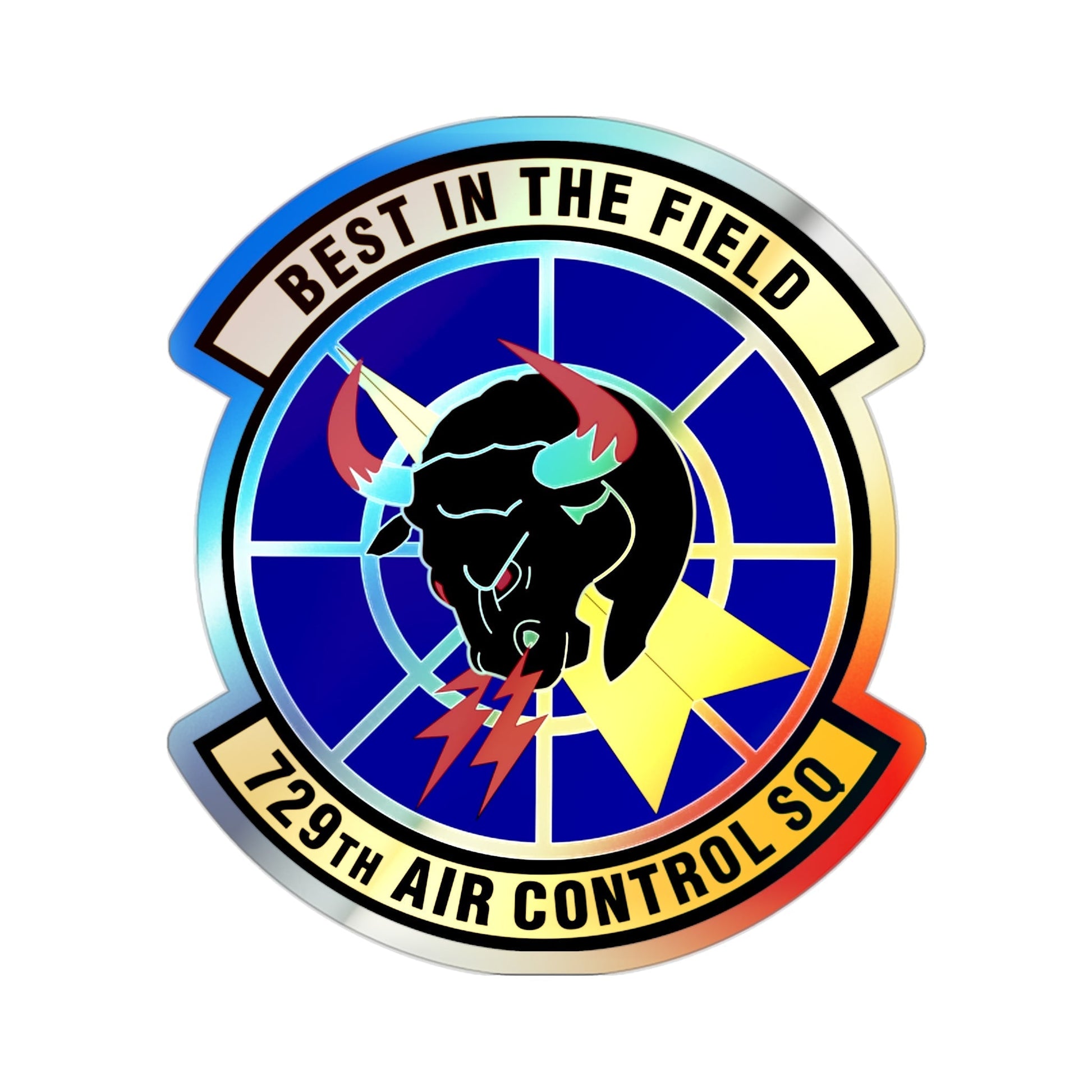 729 Air Control Squadron ACC (U.S. Air Force) Holographic STICKER Die-Cut Vinyl Decal-2 Inch-The Sticker Space