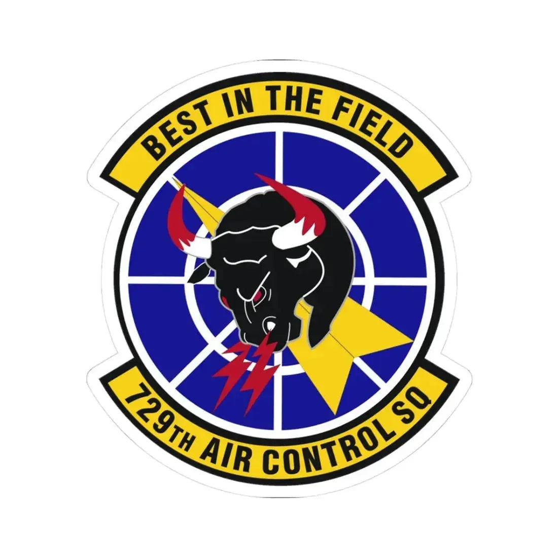 729 Air Control Squadron ACC (U.S. Air Force) STICKER Vinyl Kiss-Cut Decal 3 Inch White - The Sticker Space