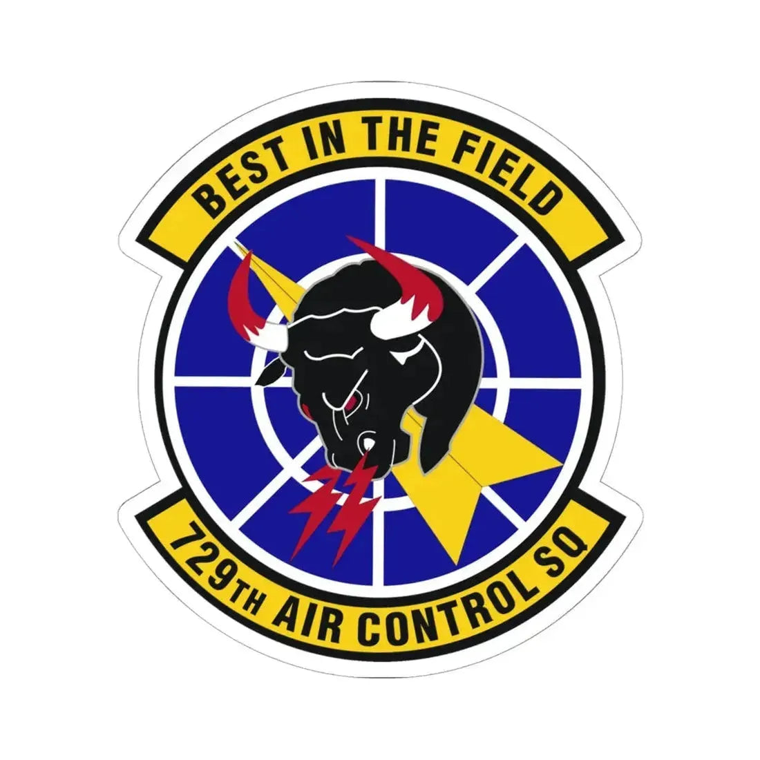 729 Air Control Squadron ACC (U.S. Air Force) STICKER Vinyl Kiss-Cut Decal 6 Inch White - The Sticker Space