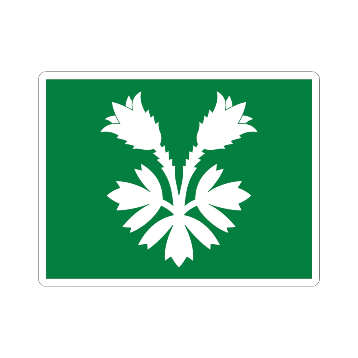 Flag of Oppland (Norway) STICKER Vinyl Kiss-Cut Decal