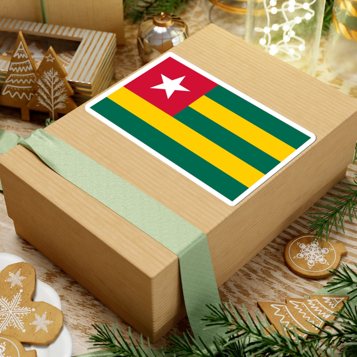 Flag of Togo (Togo) STICKER Vinyl Kiss-Cut Decal