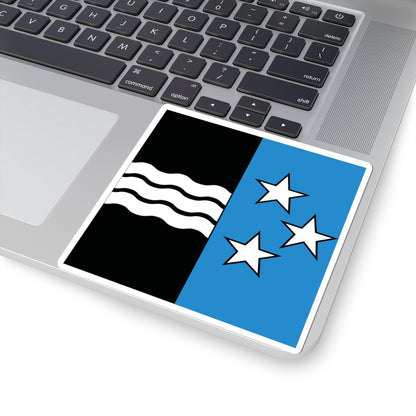 Ancien drapeau dArgovie 1803-1930 (Switzerland) STICKER Vinyl Kiss-Cut Decal