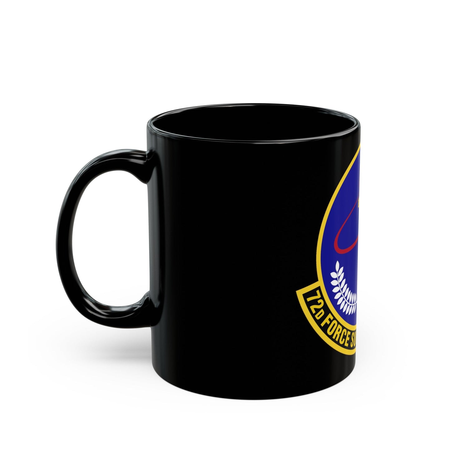 72d Force Support Squadron (U.S. Air Force) Black Coffee Mug-The Sticker Space