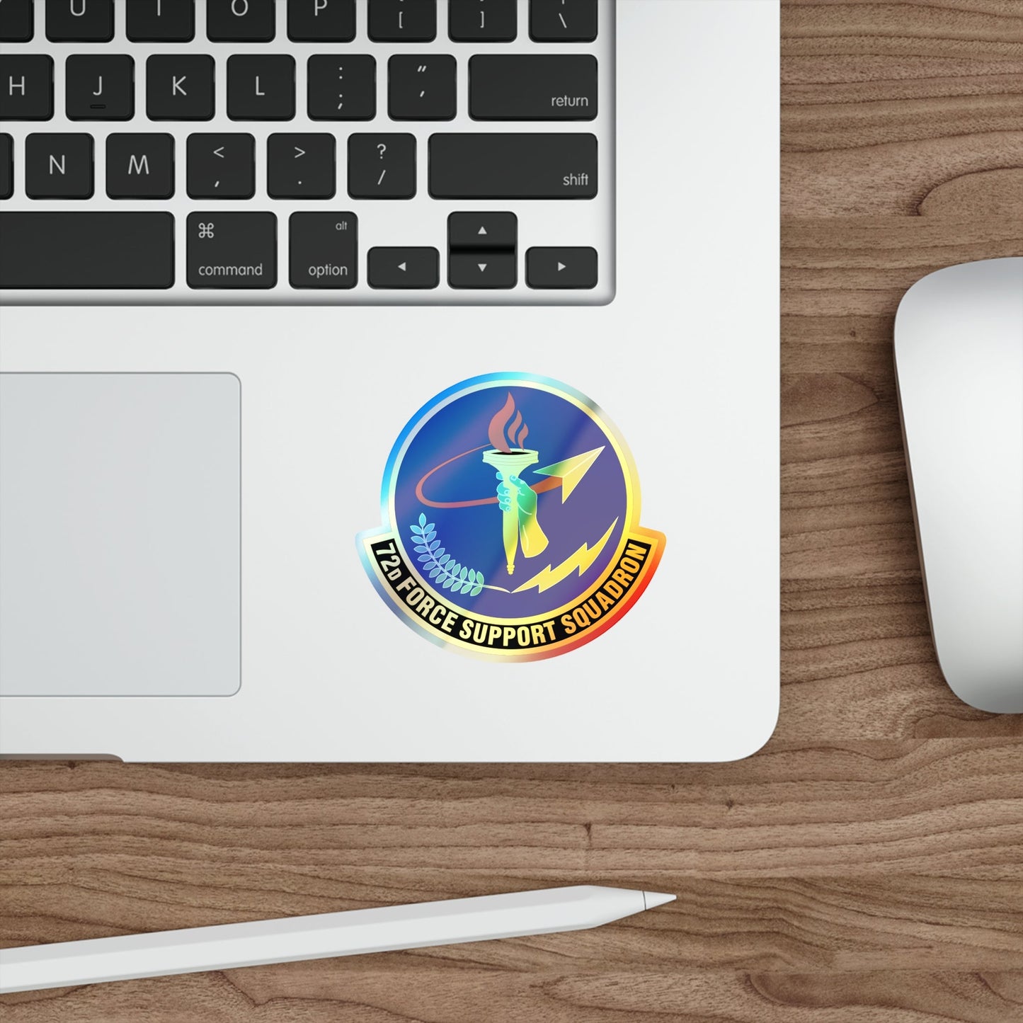 72d Force Support Squadron (U.S. Air Force) Holographic STICKER Die-Cut Vinyl Decal-The Sticker Space