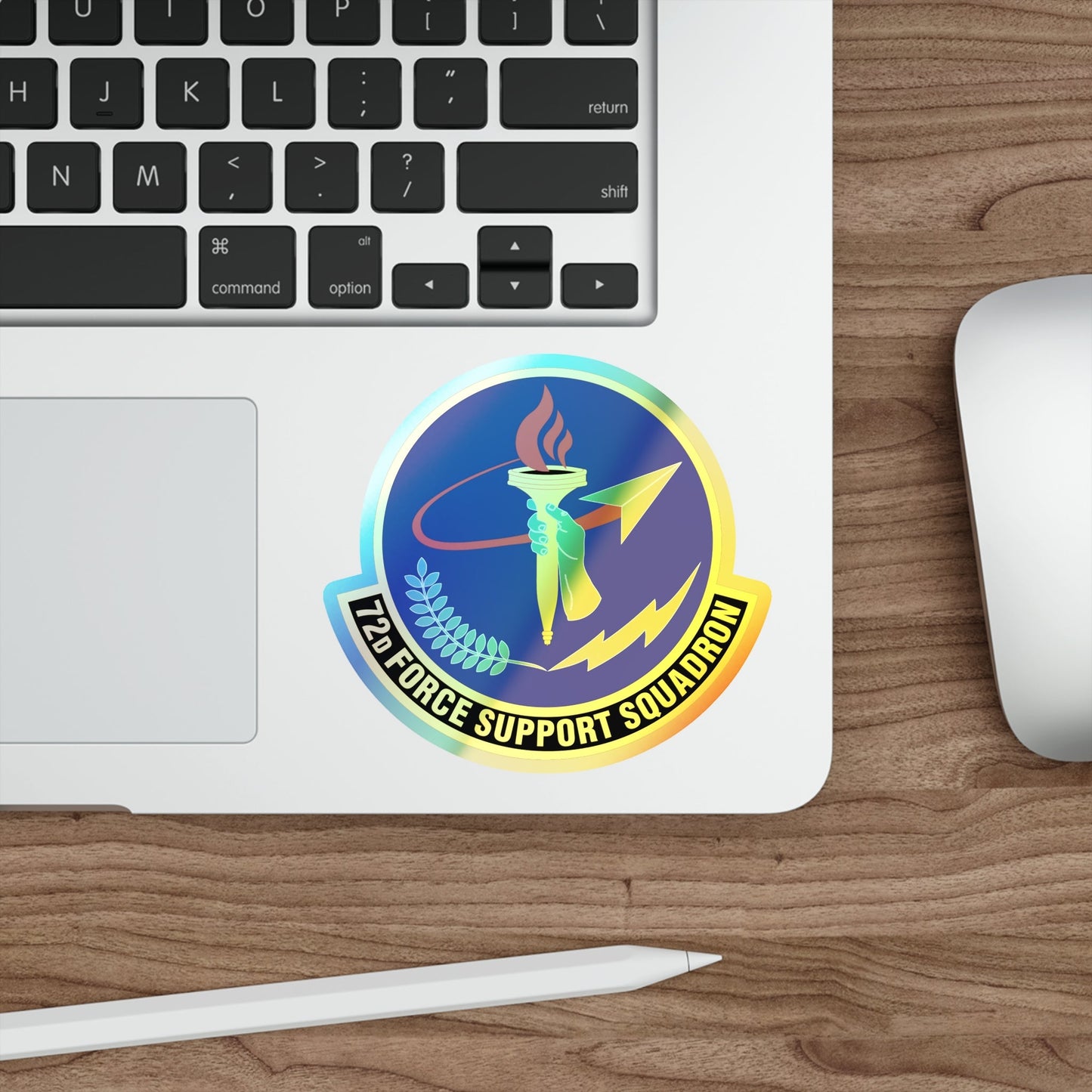 72d Force Support Squadron (U.S. Air Force) Holographic STICKER Die-Cut Vinyl Decal-The Sticker Space