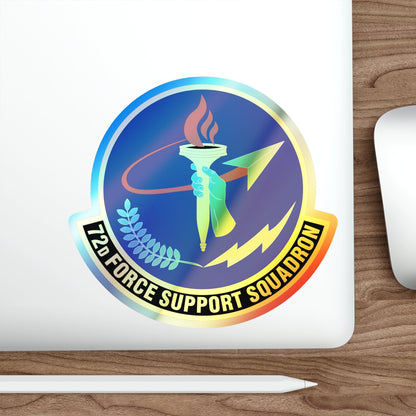 72d Force Support Squadron (U.S. Air Force) Holographic STICKER Die-Cut Vinyl Decal-The Sticker Space