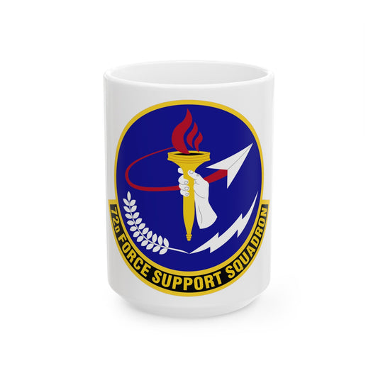 72d Force Support Squadron (U.S. Air Force) White Coffee Mug-15oz-The Sticker Space