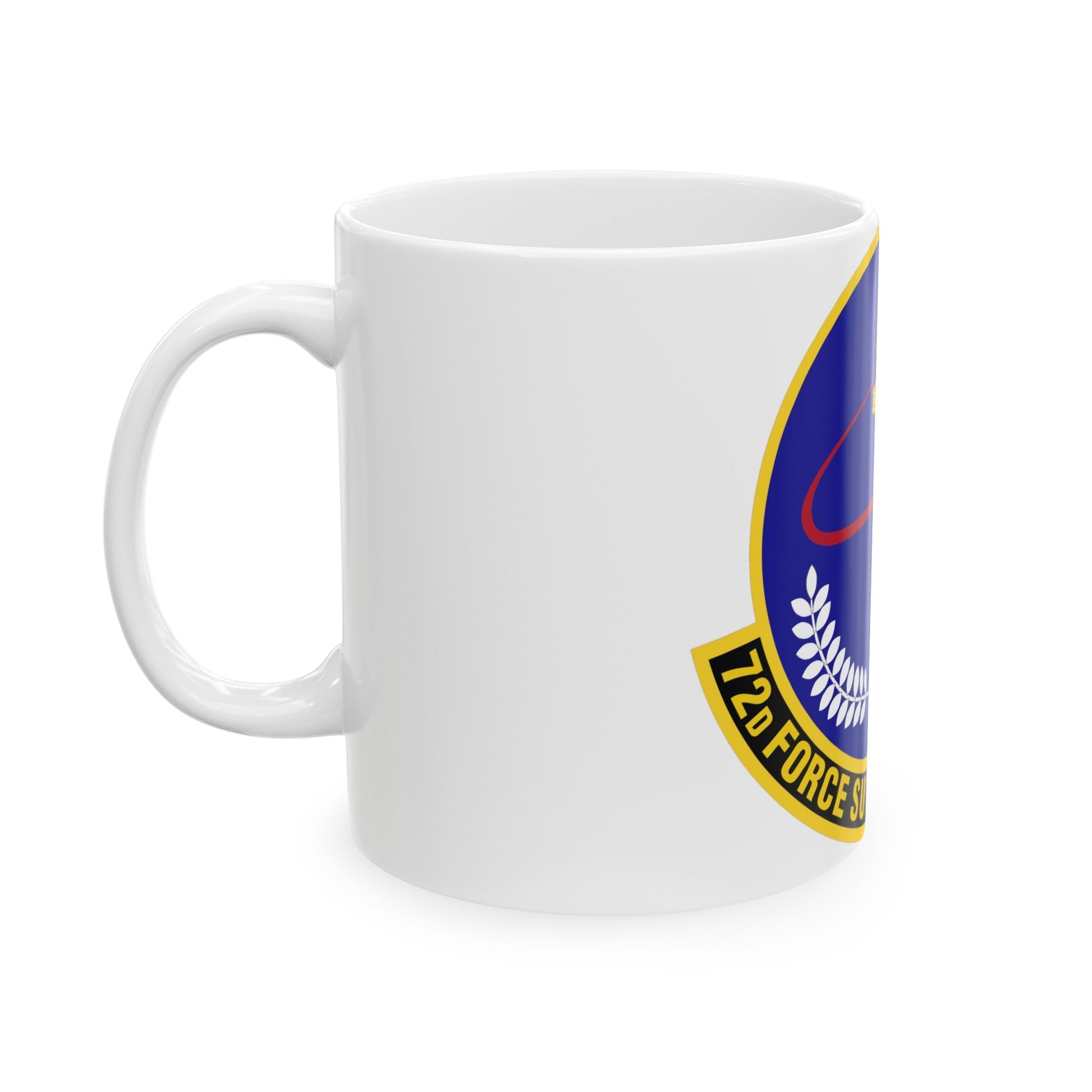 72d Force Support Squadron (U.S. Air Force) White Coffee Mug-The Sticker Space