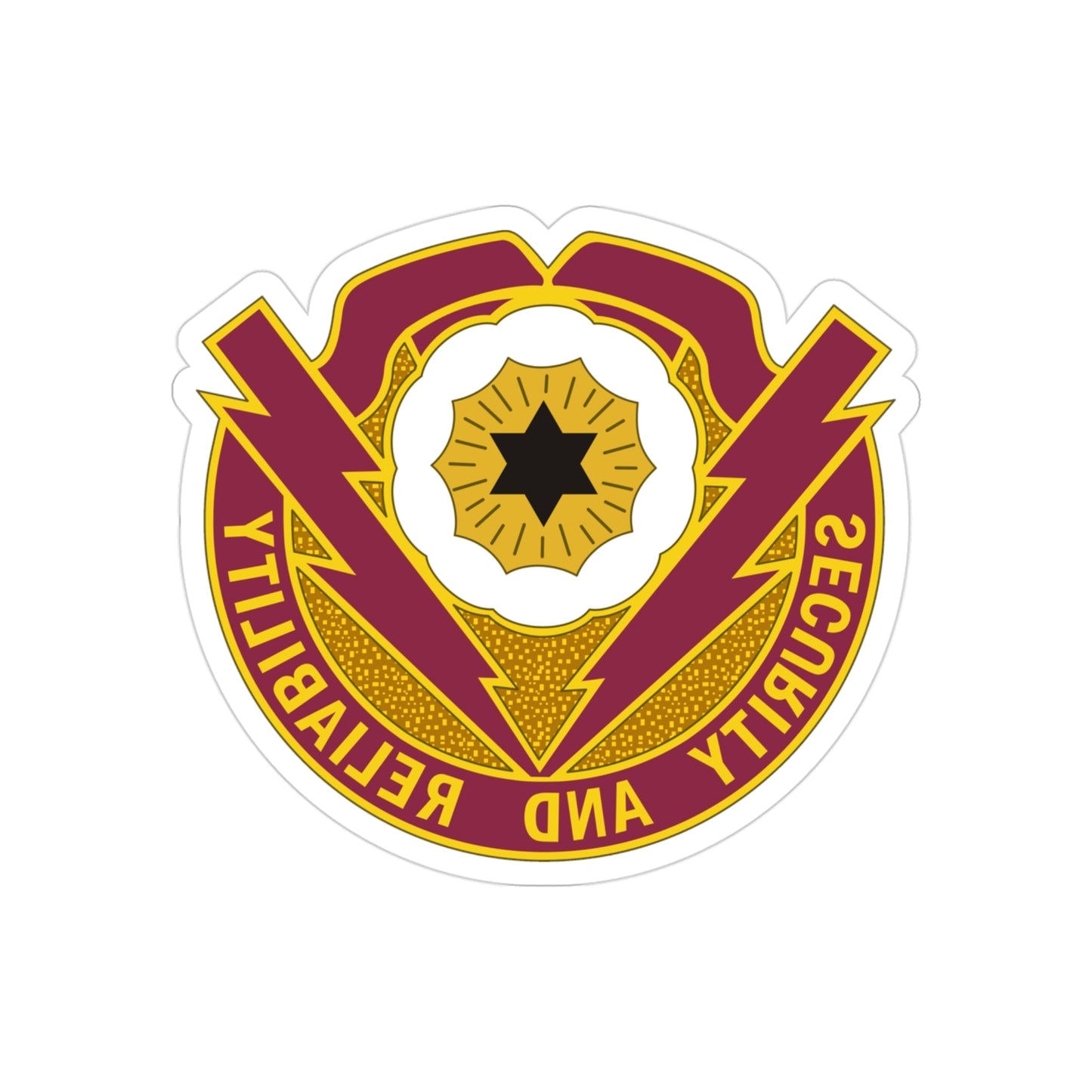 72nd Brigade Support Battalion 72nd BSB (U.S. Army) REVERSE PRINT Transparent STICKER-3" × 3"-The Sticker Space