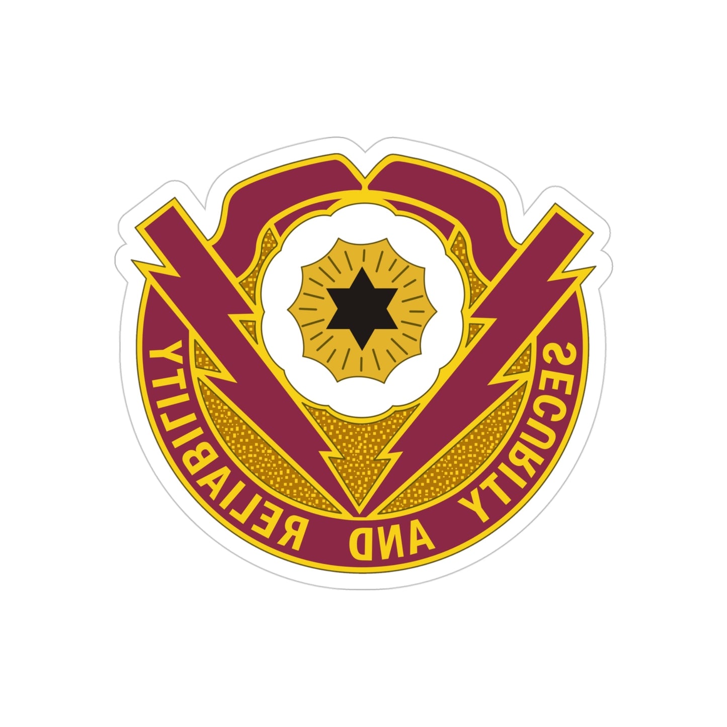 72nd Brigade Support Battalion 72nd BSB (U.S. Army) REVERSE PRINT Transparent STICKER-4" × 4"-The Sticker Space