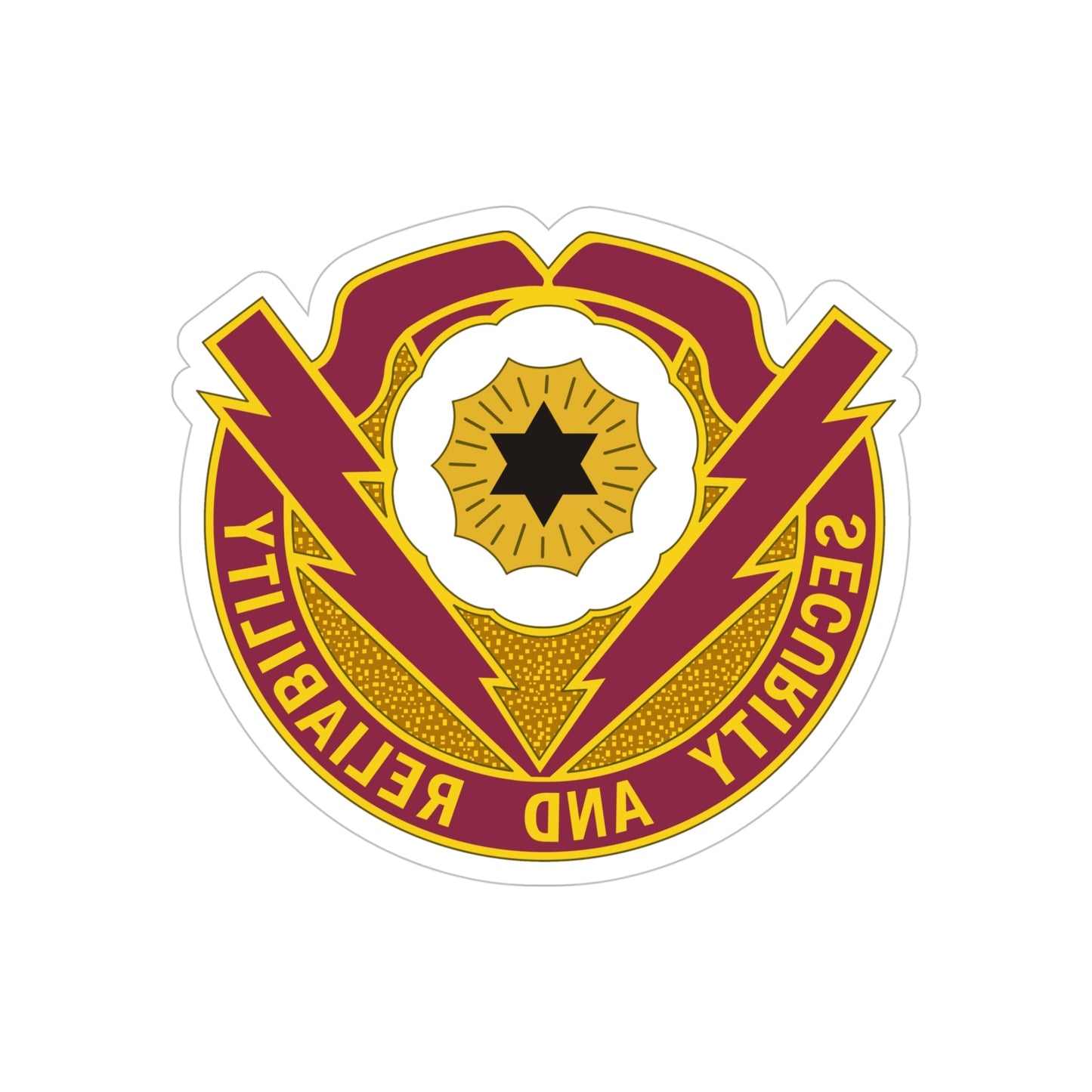 72nd Brigade Support Battalion 72nd BSB (U.S. Army) REVERSE PRINT Transparent STICKER-5" × 5"-The Sticker Space