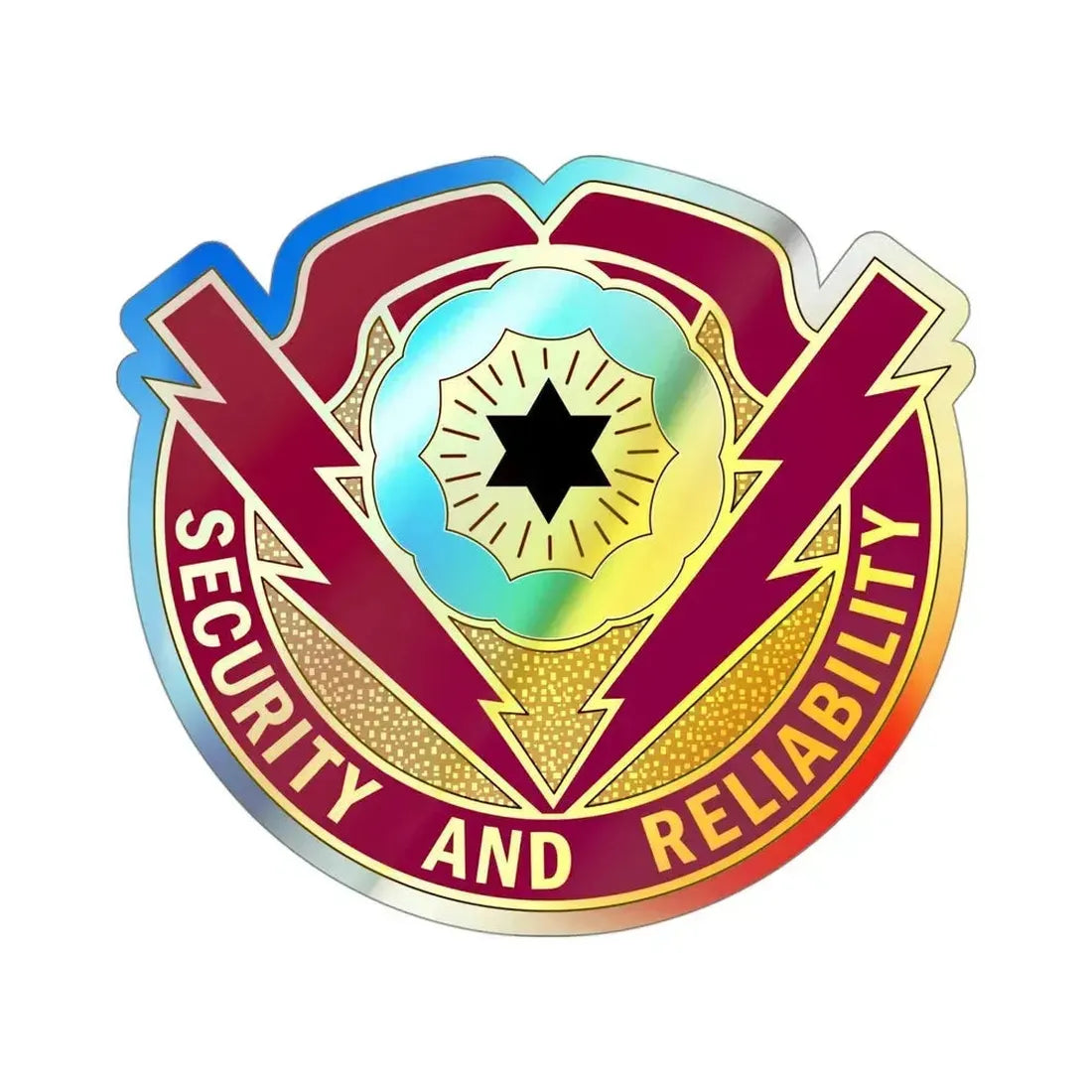 72nd Brigade Support Battalion (U.S. Army) Holographic STICKER Die-Cut Vinyl Decal 4 Inch Holographic - The Sticker Space