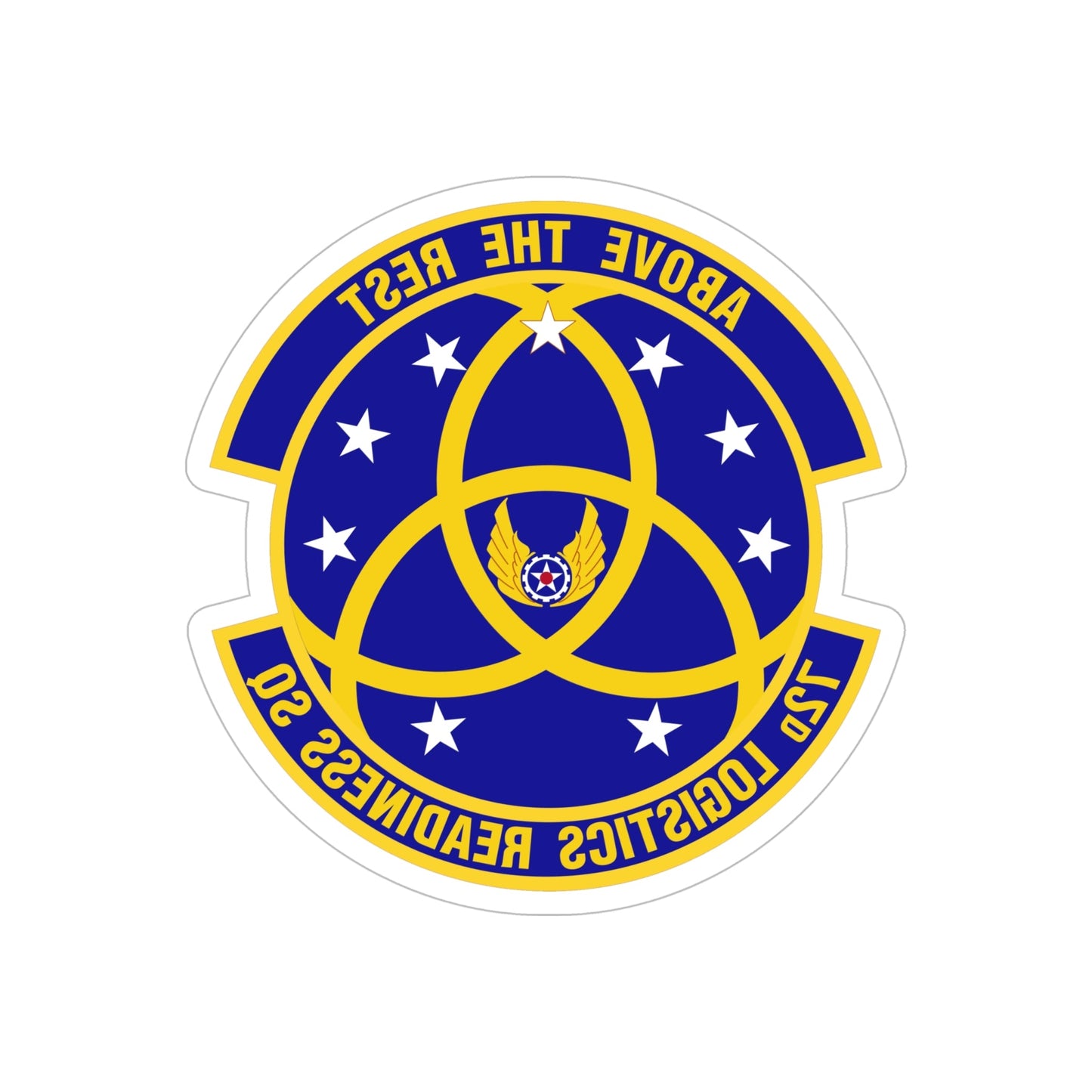 72nd Logistics Readiness Squadron (U.S. Air Force) REVERSE PRINT Transparent STICKER-6" × 6"-The Sticker Space