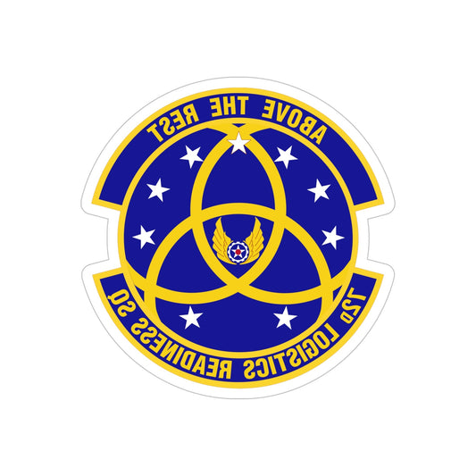 72nd Logistics Readiness Squadron (U.S. Air Force) REVERSE PRINT Transparent STICKER-6" × 6"-The Sticker Space