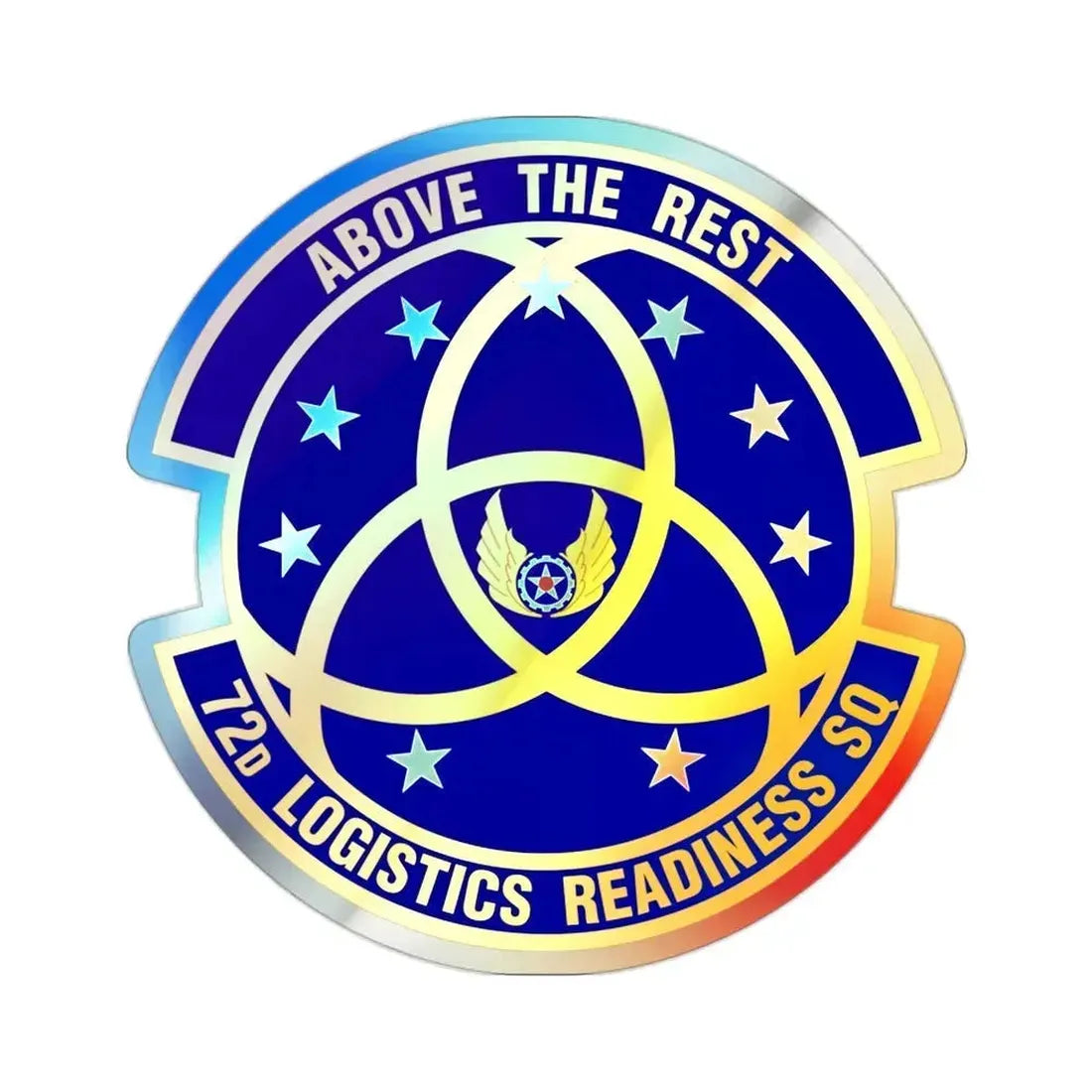 72nd Logistics Readiness Squadron (U.S. Air Force) Holographic STICKER Die-Cut Vinyl Decal 2 Inch Holographic - The Sticker Space