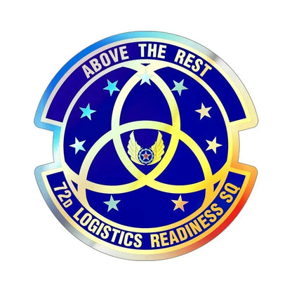 72nd Logistics Readiness Squadron (U.S. Air Force) Holographic STICKER Die-Cut Vinyl Decal 5 Inch Holographic - The Sticker Space