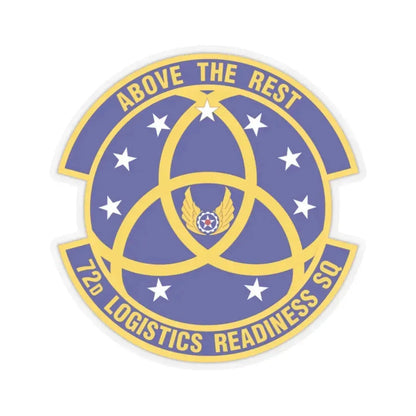 72nd Logistics Readiness Squadron (U.S. Air Force) STICKER Vinyl Kiss-Cut Decal 2 Inch Transparent - The Sticker Space