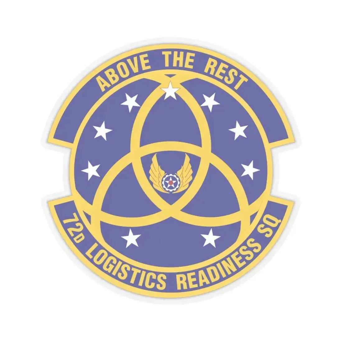 72nd Logistics Readiness Squadron (U.S. Air Force) STICKER Vinyl Kiss-Cut Decal 4 Inch Transparent - The Sticker Space