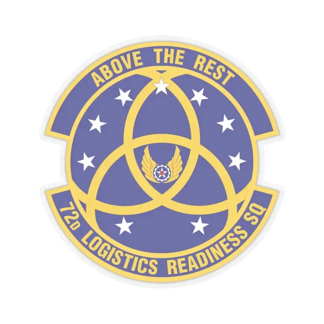 72nd Logistics Readiness Squadron (U.S. Air Force) STICKER Vinyl Kiss-Cut Decal 6 Inch Transparent - The Sticker Space