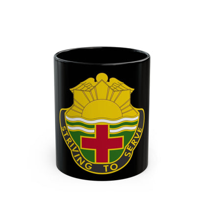 73 Field Hospital (U.S. Army) Black Coffee Mug-11oz-The Sticker Space