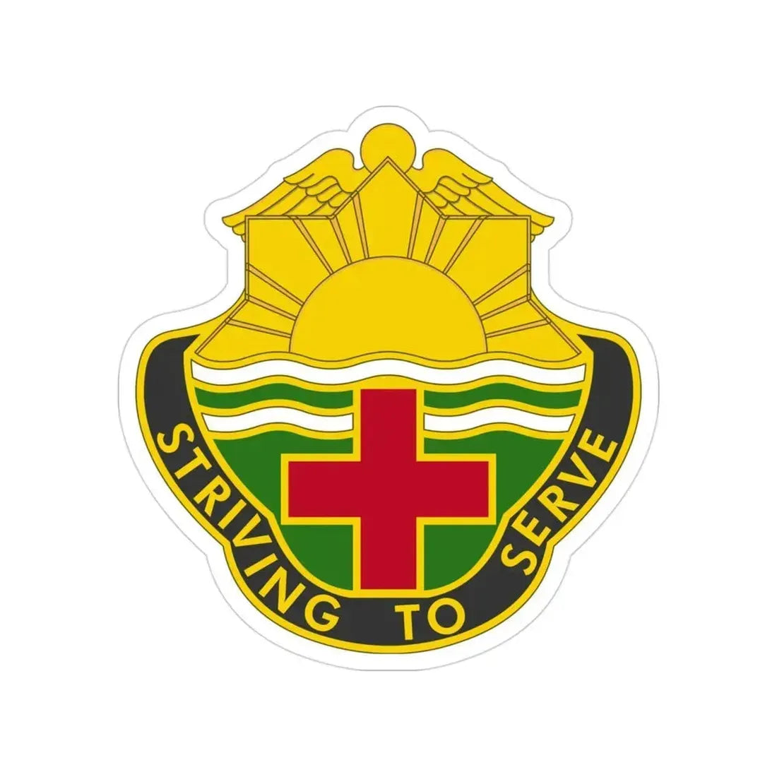 73 Field Hospital (U.S. Army) Transparent STICKER Die-Cut Vinyl Decal 3 Inch - The Sticker Space