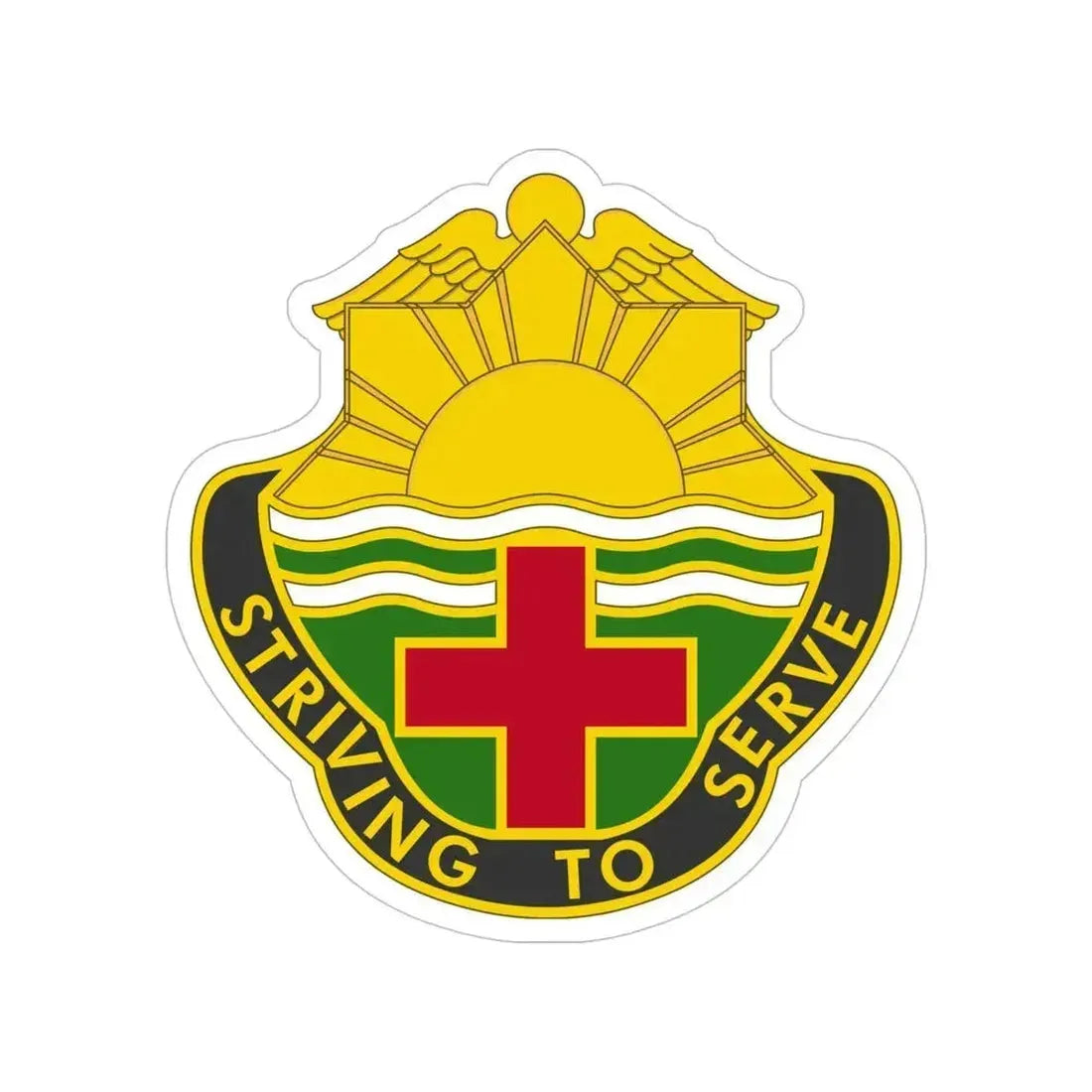 73 Field Hospital (U.S. Army) Transparent STICKER Die-Cut Vinyl Decal 5 Inch - The Sticker Space