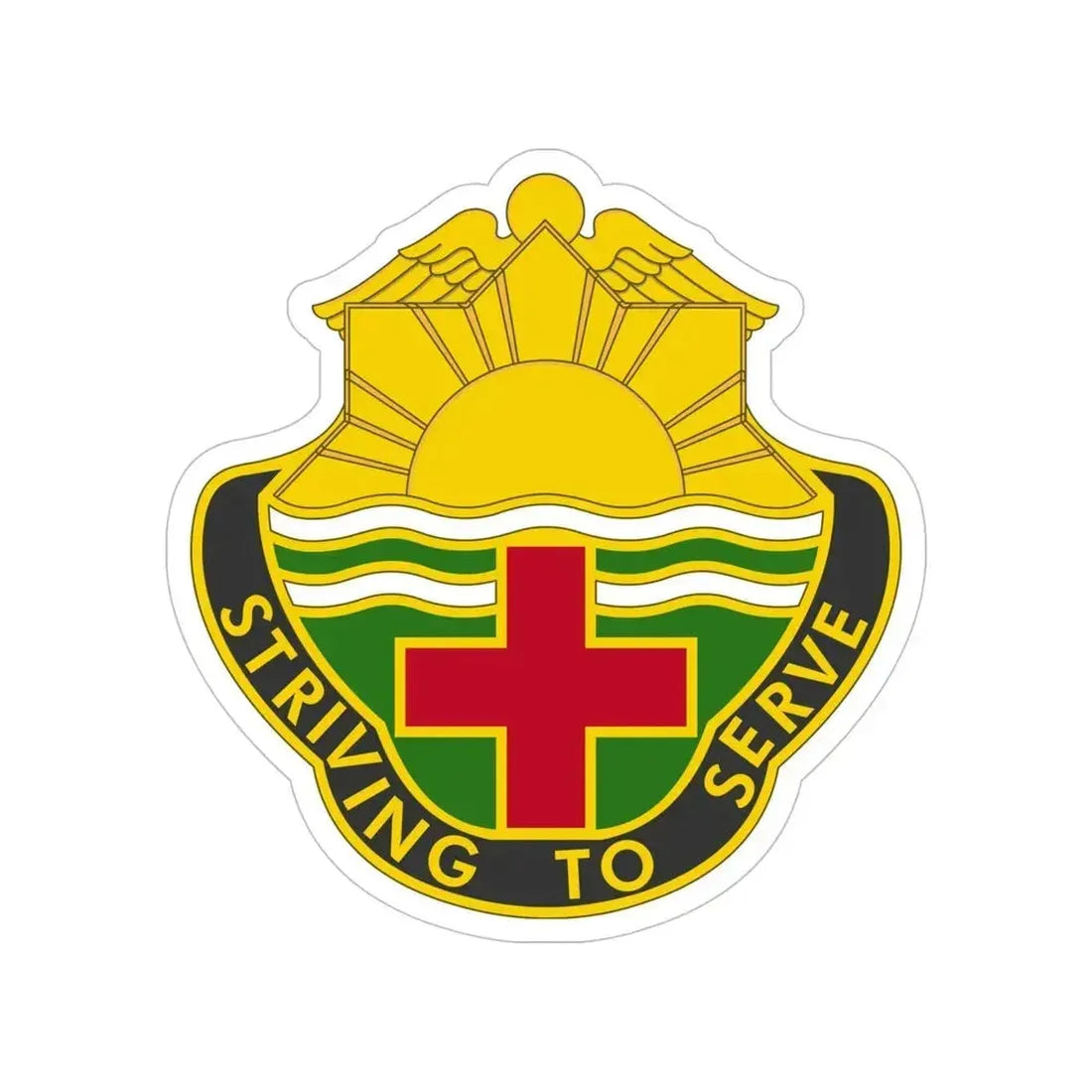 73 Field Hospital (U.S. Army) Transparent STICKER Die-Cut Vinyl Decal 5 Inch - The Sticker Space