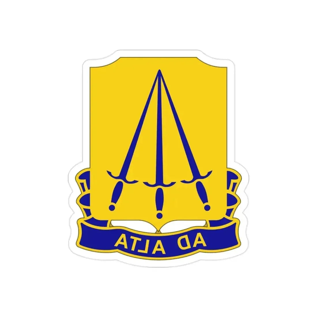 73 Ordnance Battalion (U.S. Army) REVERSE PRINT Transparent Die-Cut STICKER - The Sticker Space