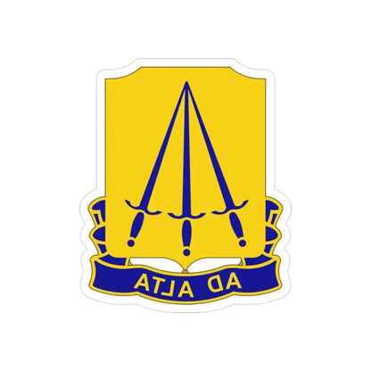 73 Ordnance Battalion (U.S. Army) REVERSE PRINT Transparent Die-Cut STICKER - The Sticker Space