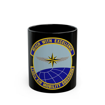 730 Air Mobility Squadron AMC (U.S. Air Force) Black Coffee Mug-11oz-The Sticker Space