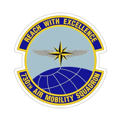 730 Air Mobility Squadron AMC (U.S. Air Force) STICKER Vinyl Die-Cut Decal 4 Inch - The Sticker Space