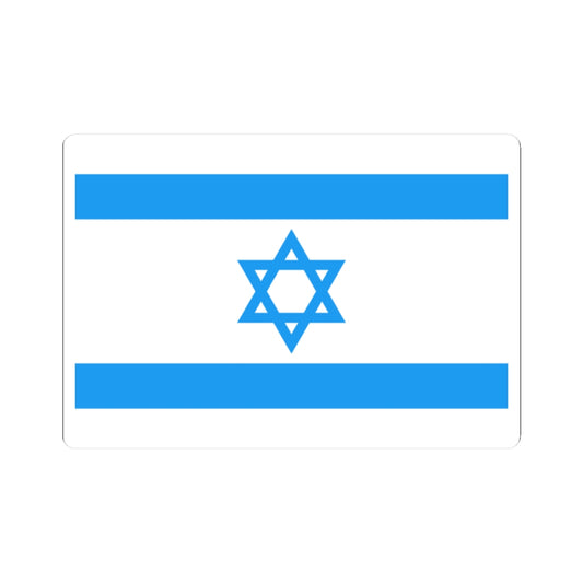 Flag of Israel Light Blue 3-2 (Israel) STICKER Vinyl Kiss-Cut Decal