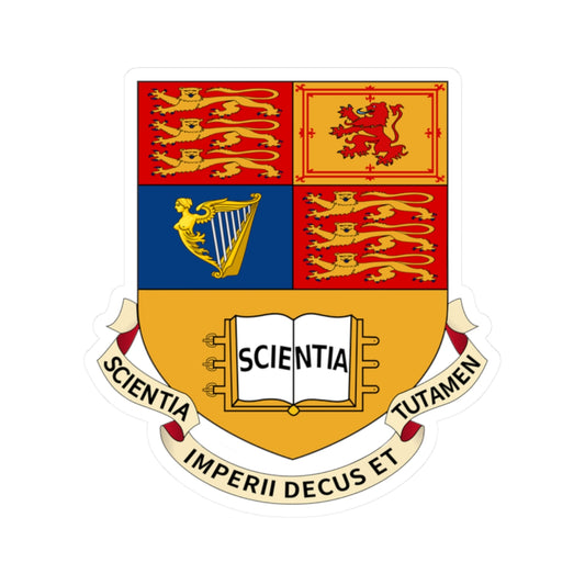 Arms of Imperial College London (United Kingdom) (Coat of Arms) STICKER Vinyl Kiss-Cut Decal