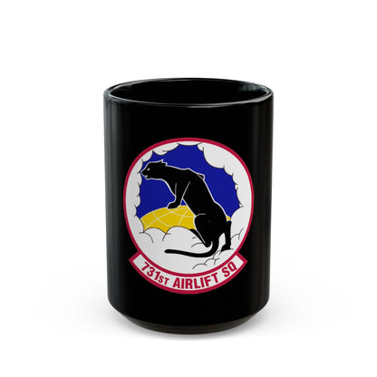 731 Airlift Squadron AFRC (U.S. Air Force) Black Coffee Mug-15oz-The Sticker Space