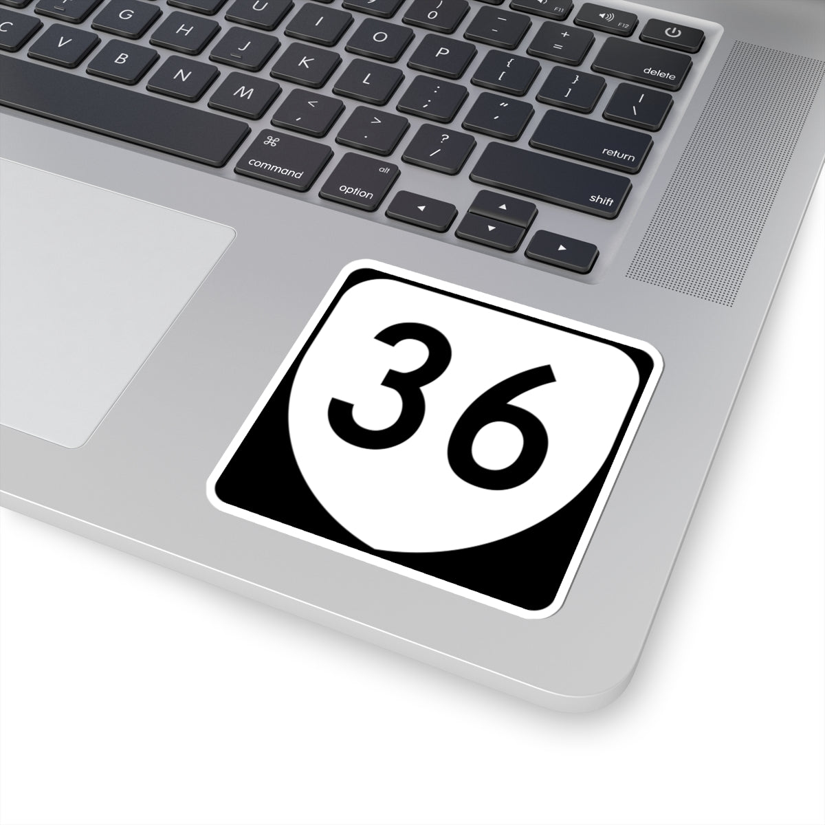 Virginia 36 (Virginia) (Road Sign) STICKER Vinyl Kiss-Cut Decal