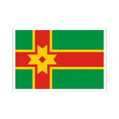 Flag of Likhoslavlsky rayon Tver oblast (Russia) STICKER Vinyl Kiss-Cut Decal