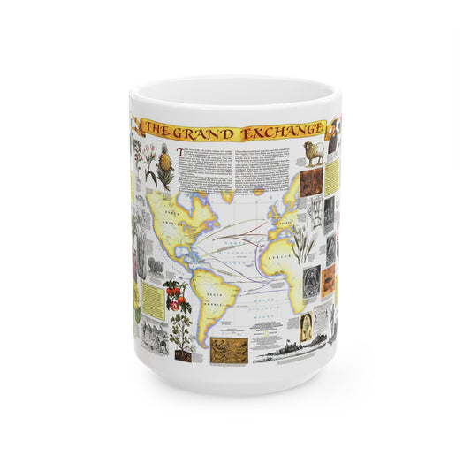 The Grand Exchange (1992) (Map) White Coffee Mug-15oz-The Sticker Space