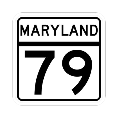 MD Route 79 (Maryland) (Road Sign) STICKER Vinyl Kiss-Cut Decal