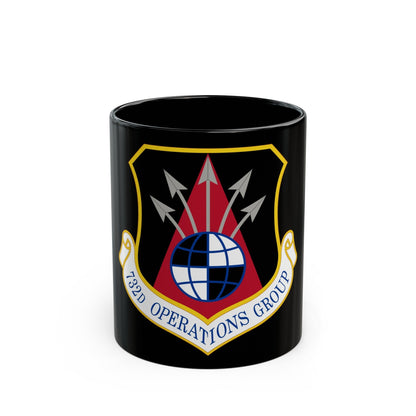 732 Operations Group AETC (U.S. Air Force) Black Coffee Mug-11oz-The Sticker Space