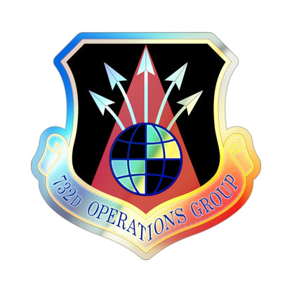 732 Operations Group AETC (U.S. Air Force) Holographic STICKER Die-Cut Vinyl Decal-2 Inch-The Sticker Space