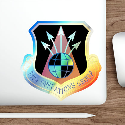 732 Operations Group AETC (U.S. Air Force) Holographic STICKER Die-Cut Vinyl Decal-The Sticker Space