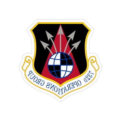 732 Operations Group AETC (U.S. Air Force) REVERSE PRINT Transparent STICKER-3" × 3"-The Sticker Space