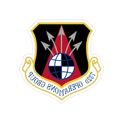 732 Operations Group AETC (U.S. Air Force) REVERSE PRINT Transparent Die-Cut STICKER 3 Inch Die-Cut Transparent - The Sticker Space