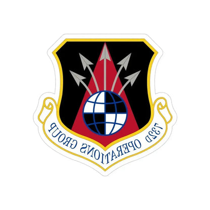 732 Operations Group AETC (U.S. Air Force) REVERSE PRINT Transparent Die-Cut STICKER 4 Inch Die-Cut Transparent - The Sticker Space