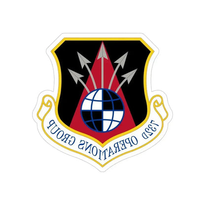 732 Operations Group AETC (U.S. Air Force) REVERSE PRINT Transparent Die-Cut STICKER 6 Inch Die-Cut Transparent - The Sticker Space